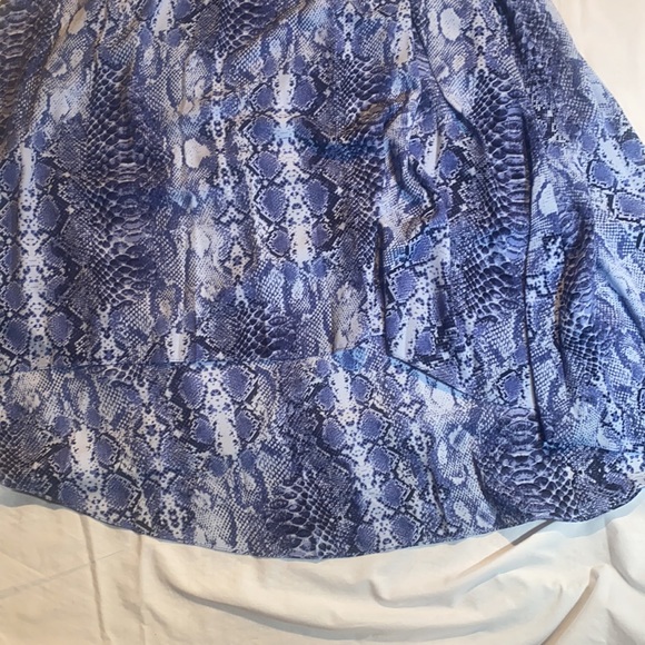 NWT Nanette Lepore Blue Snake Print Dress 4 - Picture 6 of 7